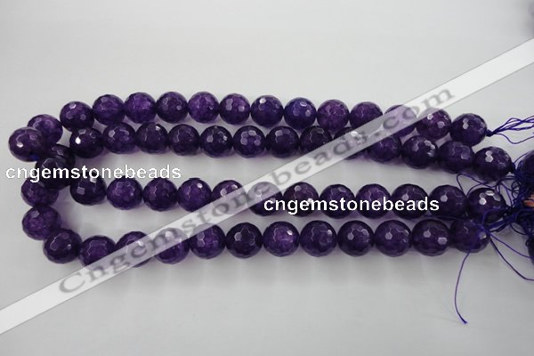 CCN1256 15.5 inches 14mm faceted round candy jade beads wholesale