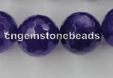 CCN1259 15.5 inches 20mm faceted round candy jade beads wholesale