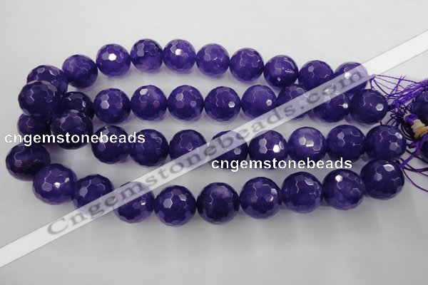 CCN1259 15.5 inches 20mm faceted round candy jade beads wholesale