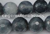 CCN1267 15.5 inches 16mm faceted round candy jade beads wholesale