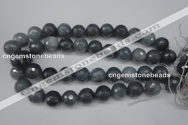 CCN1268 15.5 inches 18mm faceted round candy jade beads wholesale