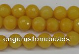 CCN1274 15.5 inches 10mm faceted round candy jade beads wholesale