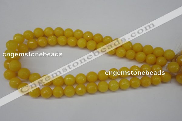 CCN1275 15.5 inches 12mm faceted round candy jade beads wholesale