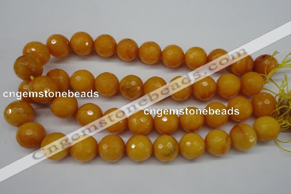 CCN1278 15.5 inches 18mm faceted round candy jade beads wholesale