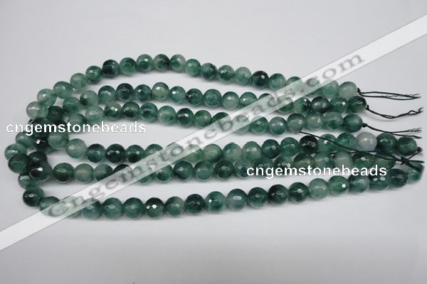 CCN1284 15.5 inches 10mm faceted round rainbow candy jade beads