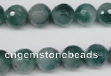 CCN1285 15.5 inches 12mm faceted round rainbow candy jade beads