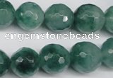 CCN1286 15.5 inches 14mm faceted round rainbow candy jade beads