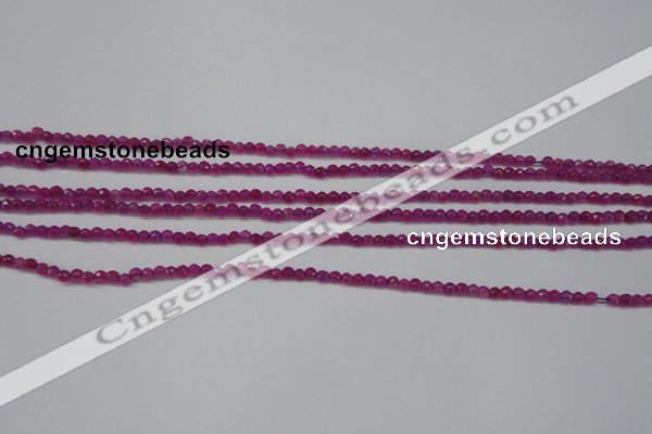 CCN1310 15.5 inches 3mm faceted round candy jade beads wholesale