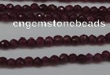 CCN1312 15.5 inches 3mm faceted round candy jade beads wholesale