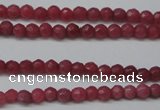 CCN1315 15.5 inches 3mm faceted round candy jade beads wholesale