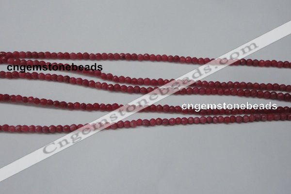 CCN1315 15.5 inches 3mm faceted round candy jade beads wholesale