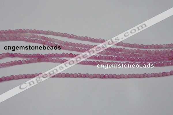 CCN1316 15.5 inches 3mm faceted round candy jade beads wholesale