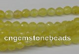 CCN1325 15.5 inches 6mm faceted round candy jade beads wholesale