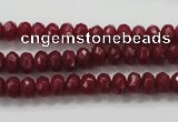 CCN1352 15.5 inches 4*6mm faceted rondelle candy jade beads