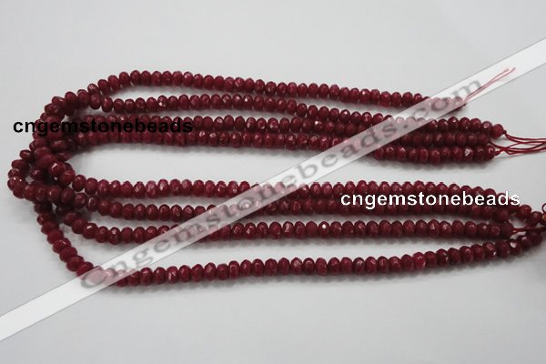 CCN1352 15.5 inches 4*6mm faceted rondelle candy jade beads