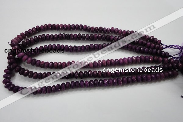 CCN1373 15.5 inches 5*8mm faceted rondelle candy jade beads