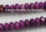 CCN1374 15.5 inches 6*10mm faceted rondelle candy jade beads