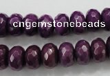 CCN1375 15.5 inches 8*12mm faceted rondelle candy jade beads