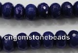 CCN1385 15.5 inches 8*12mm faceted rondelle candy jade beads