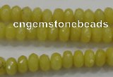 CCN1393 15.5 inches 5*8mm faceted rondelle candy jade beads