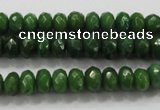 CCN1403 15.5 inches 5*8mm faceted rondelle candy jade beads