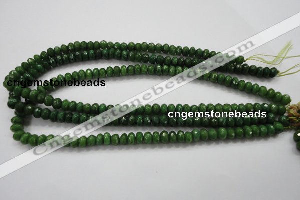 CCN1403 15.5 inches 5*8mm faceted rondelle candy jade beads