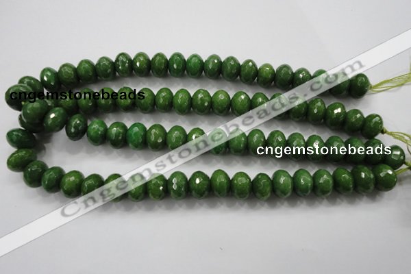 CCN1406 15.5 inches 10*14mm faceted rondelle candy jade beads