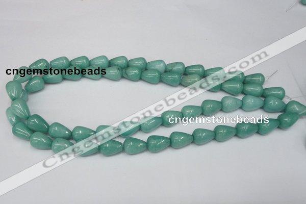 CCN141 15.5 inches 10*14mm teardrop candy jade beads wholesale