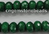 CCN1415 15.5 inches 8*12mm faceted rondelle candy jade beads