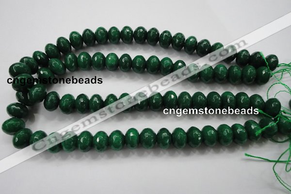 CCN1416 15.5 inches 10*14mm faceted rondelle candy jade beads