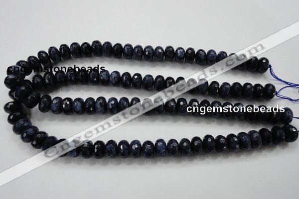 CCN1435 15.5 inches 8*12mm faceted rondelle candy jade beads