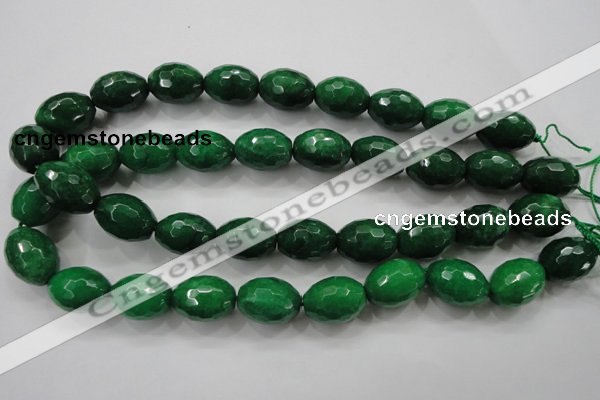 CCN1486 15.5 inches 15*20mm faceted rice candy jade beads wholesale