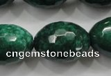 CCN1487 15.5 inches 18*25mm faceted rice candy jade beads wholesale