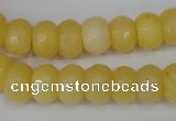 CCN151 15.5 inches 8*12mm faceted rondelle candy jade beads