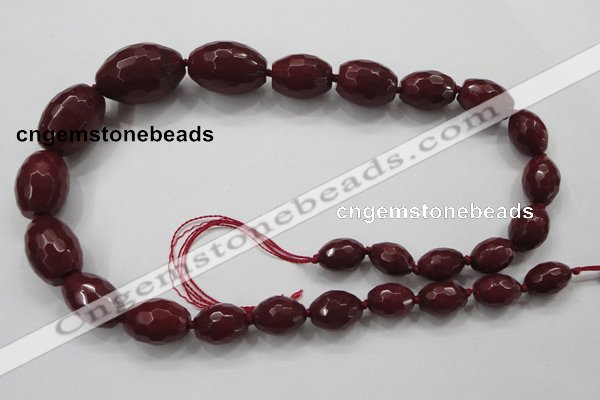 CCN1511 15.5 inches 10*14mm – 20*30mm faceted rice candy jade beads