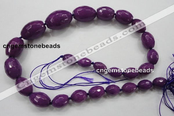 CCN1512 15.5 inches 10*14mm – 20*30mm faceted rice candy jade beads