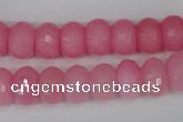 CCN152 15.5 inches 8*12mm faceted rondelle candy jade beads