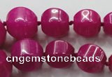 CCN1530 15.5 inches 8*8mm - 20*20mm pumpkin candy jade beads