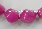 CCN1540 15.5 inches 10*14mm - 20*25mm twisted tetrahedron candy jade beads