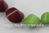 CCN1544 15.5 inches 10*14mm - 20*25mm twisted tetrahedron candy jade beads