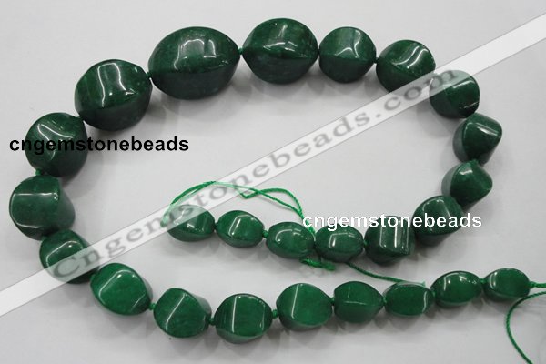 CCN1547 15.5 inches 10*14mm - 20*30mm twisted tetrahedron candy jade beads