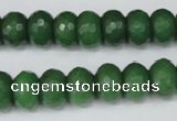 CCN156 15.5 inches 8*12mm faceted rondelle candy jade beads