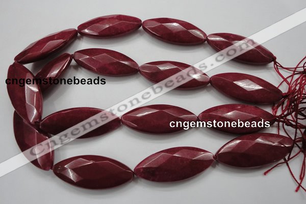 CCN1560 15.5 inches 20*48mm faceted marquise candy jade beads