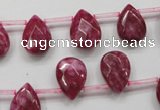 CCN1581 15.5 inches 10*14mm briolette candy jade beads wholesale