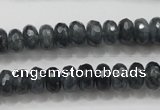 CCN1601 15.5 inches 6*10mm faceted rondelle candy jade beads