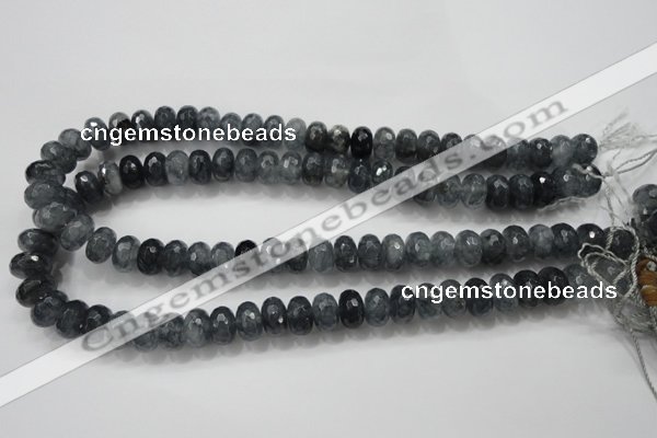 CCN1602 15.5 inches 8*12mm faceted rondelle candy jade beads