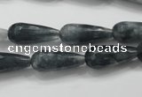 CCN1608 15.5 inches 8*20mm faceted teardrop candy jade beads