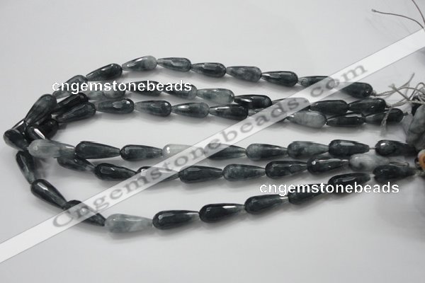 CCN1608 15.5 inches 8*20mm faceted teardrop candy jade beads