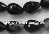 CCN1610 15.5 inches 13*18mm faceted teardrop candy jade beads