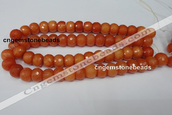 CCN162 15.5 inches 12*16mm faceted rondelle candy jade beads